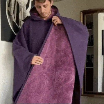 Løs kappe med hætte