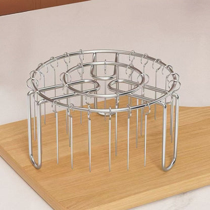 🔥 Spydholder til luftfryser – lodret kebabholder i rustfrit stål til luftfrysere, ovne og hjemmelavede grillretter🍢