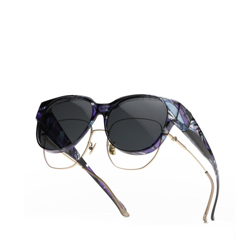 🔥🚀🕶Nye oversized solbriller i cat-eye-stil med polariserede glas og UV400-beskyttelse