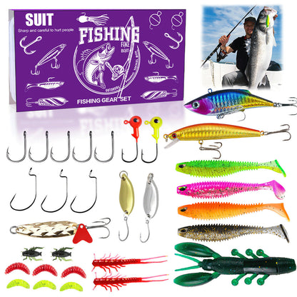 Julekalender til agn- og lokkefiskeri, gaveæske 🎣🎄