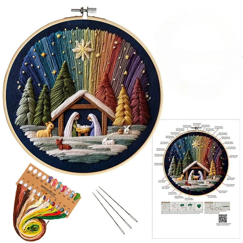Påske-broderi DIY-kunstsæ