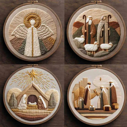 Påske-broderi DIY-kunstsæ