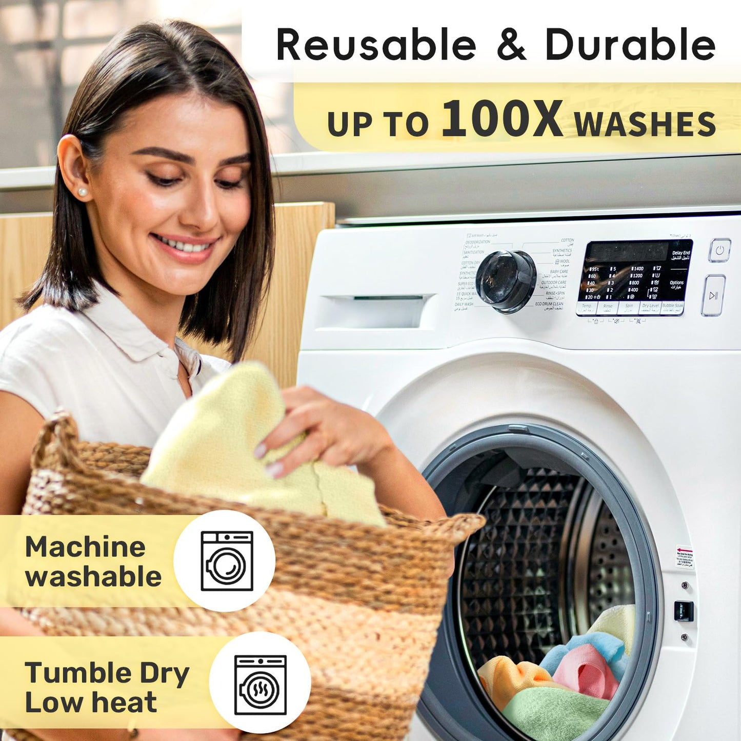 🧼🌀 Mikrofiber-rengøringsklude på rulle