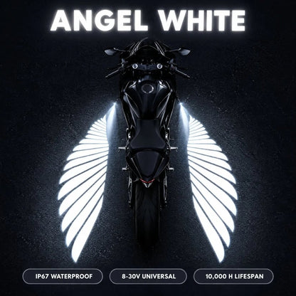 🏍️LED-projektorlamper i form af englevinger til motorcykler