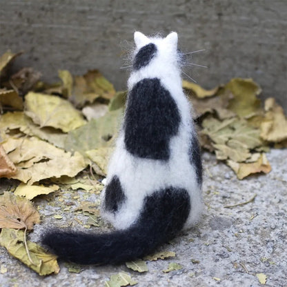 🎄✨Familiarer af uldfilt - skæve håndlavede følgesvend
