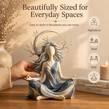 🧘 Skulptur til fredfyldt meditation | Roligt dekorationselement til hjemmet