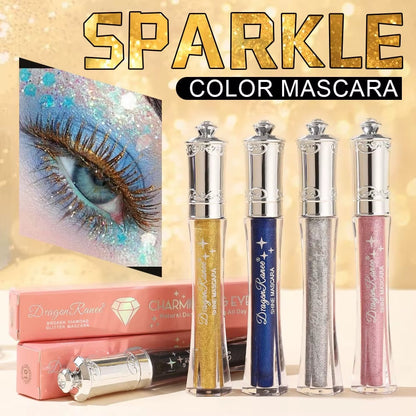Glitrende krystalldiamantfarvet glittermascara