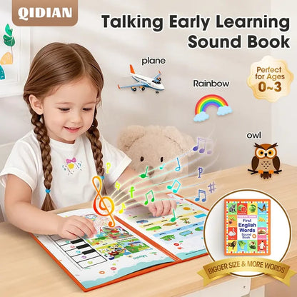 Engelsk læsebog/My First English Toy Sounds - 470+ ord, 21 temaer og sjove ordspil! Perfekt sproglegetøj til børn! 🇬🇧