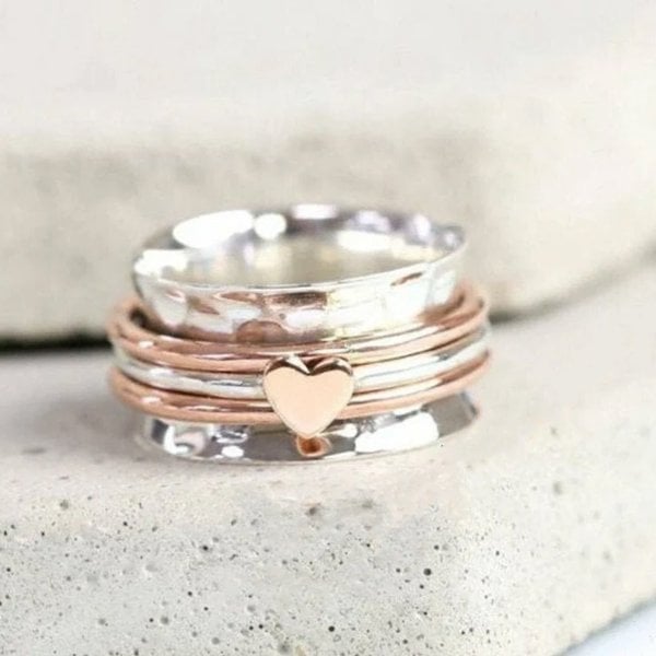 🔥Sidste dag 49% RABAT 🎁Self Love Spinner Hjertering 💖