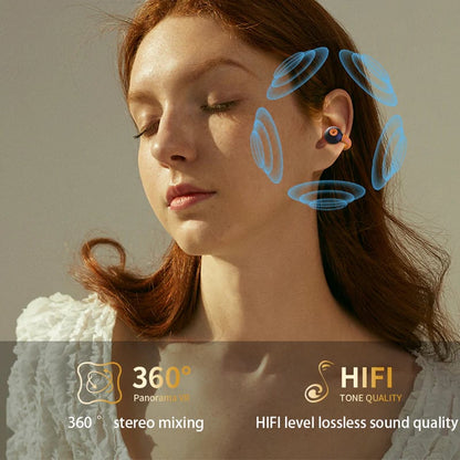 🥰 Bluetooth Ear Clip-On Headset med Ai Translator med digitalt display 🎧 🎧