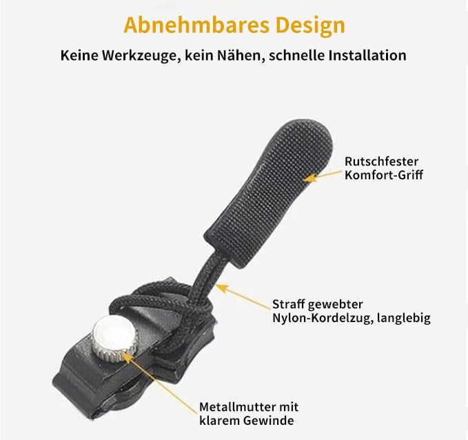 🎁Aftagelig universal lynlåsreparation