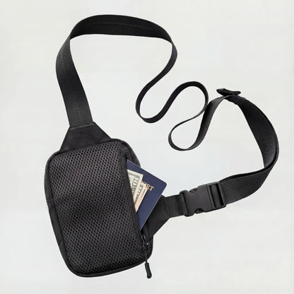 🔒Sidste dag med 50% RABAT🎒Opgraderet 2.0 Rejseslyngetaske | Tyverisikret, 500D Nylon, RFID-beskyttelse