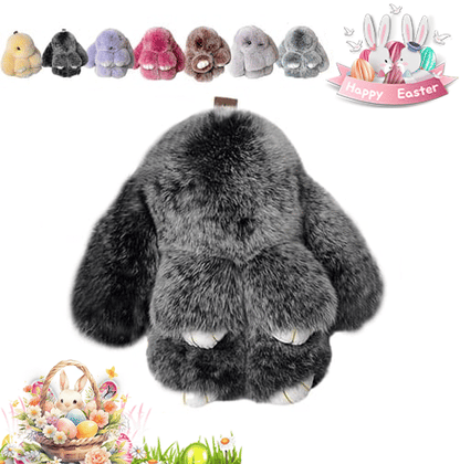🐰Sød påskehare-nøglering i plys - gaveindpakket i blikæske, 🎁Sød påskeoverraskels