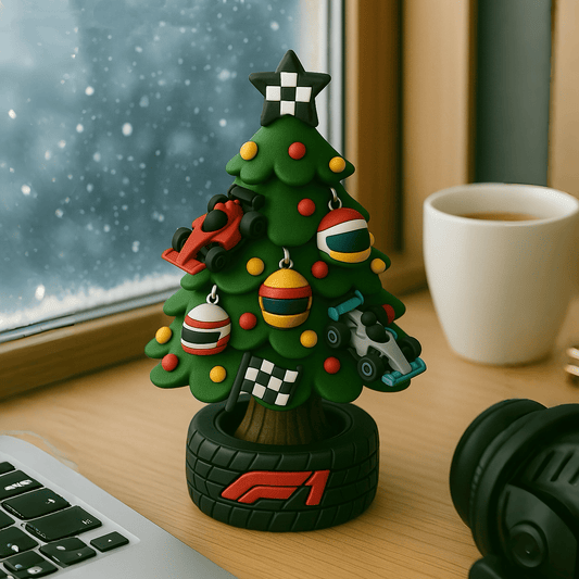 🎄🏎️ Mini-juletræ i F1-team-design