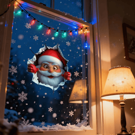 🎄3D Wall-Breaking Santa Claus Sticker