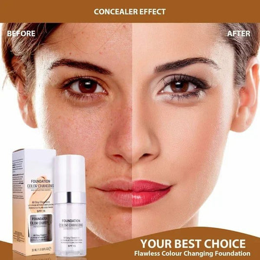 🎁Sidste dag - Køb 1 få 1 gratis🎉Colour Changing Mature Skin Foundati