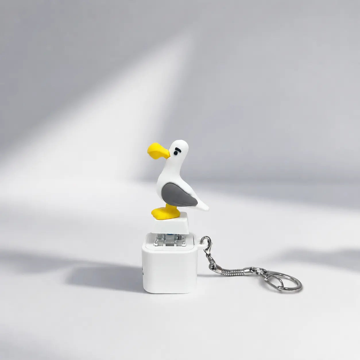 Seagull MINE! Knap-nøglering – ægte lyd og LED-lys