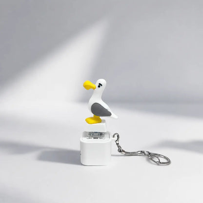 Seagull MINE! Knap-nøglering – ægte lyd og LED-lys