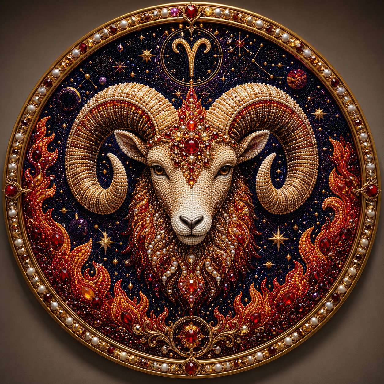 🔥 Perlekunstsæt med de 12 stjernetegn ♈🌙