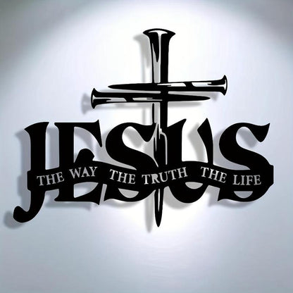 (🎁Sidste dag 49% rabat)🔥Jesus & Cross Design Wall Art - ⌛Limiteret håndlavet seri
