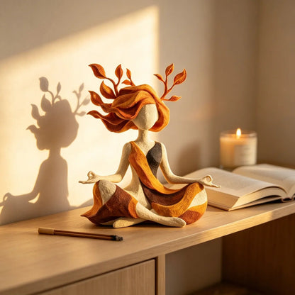 🧘 Skulptur til fredfyldt meditation | Roligt dekorationselement til hjemmet