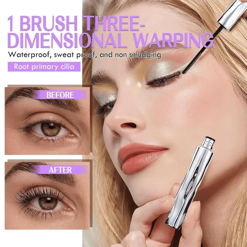 Øjenvippeprimer, Tubular Eyelash Primer, vandfast, lang krøllende mascara, naturlig og ikke-udtvære