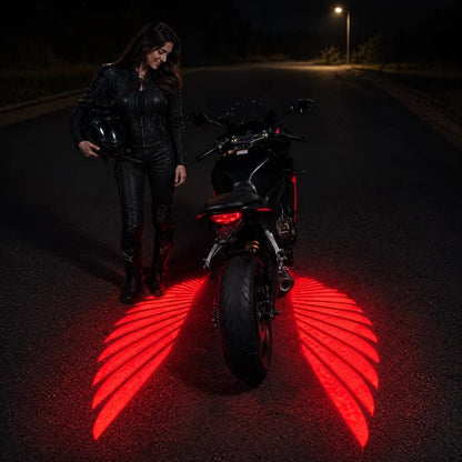 🏍️LED-projektorlamper i form af englevinger til motorcykler