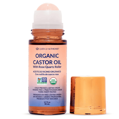🏆Flash Sale⚡ 50K+ SOLGT! Nesten borte-💥⏰Organisk gyllen ricinusolje Roll-On med rosenkvar