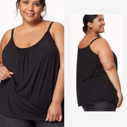 🏆SIDSTE DAGS UDSALG 49% RABAT - Løstsiddende tanktop med indbygget bh
