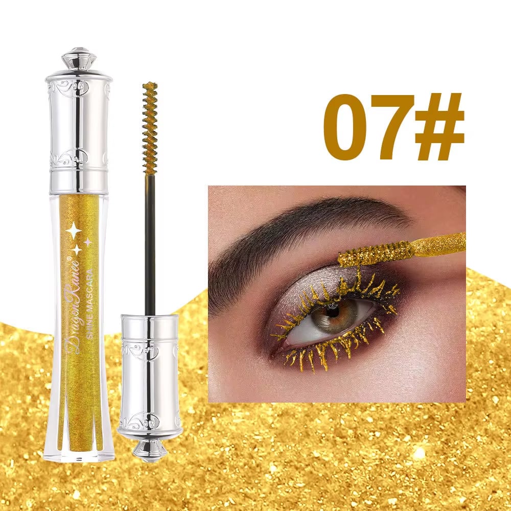 Glitrende krystalldiamantfarvet glittermascara