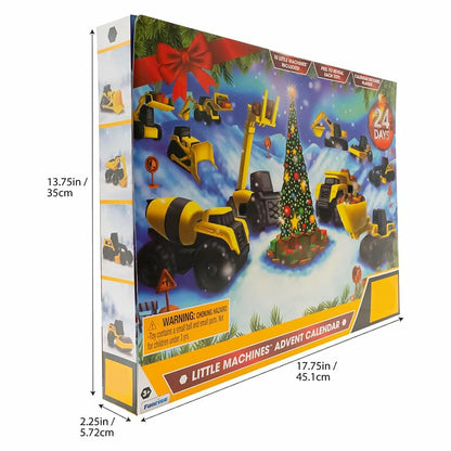 🎄24 dages nedtællingskalender med lastbiler på vej mod jul