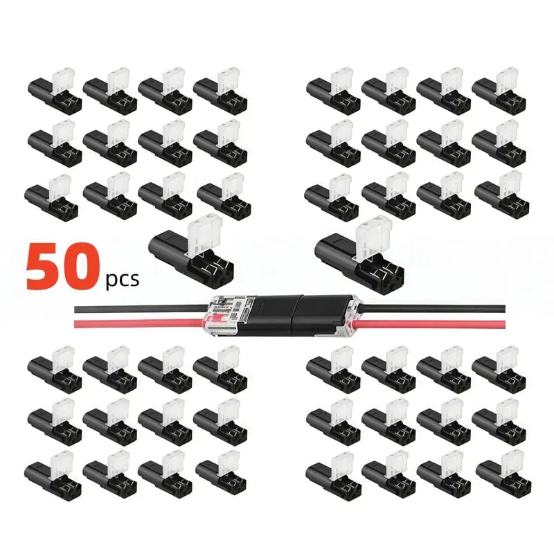 Dobbeltledningsstik Led-lysstangsstik 2 Pi