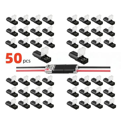 Dobbeltledningsstik Led-lysstangsstik 2 Pi