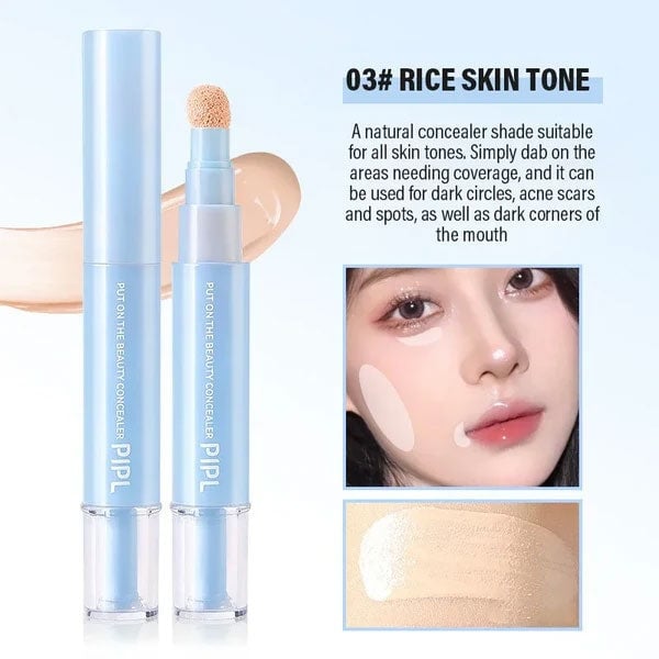 🖋️✨Køb 1, få 1 gratis!! 💙 Concealer med dobbelt effekt: foundation og øjenconcealer — 24 timers holdbar makeup👁️