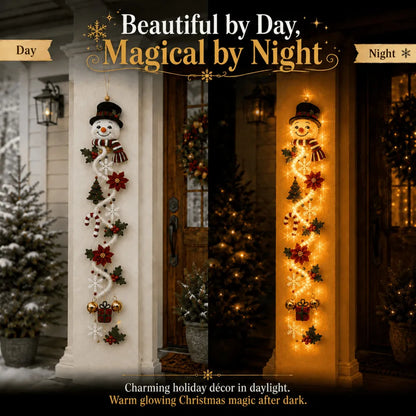 ⏳ Sidste dag med 49 % rabat – 🎄MerryCascade™ lysende jule-dørhænger | 6 festlige lysdesign✨