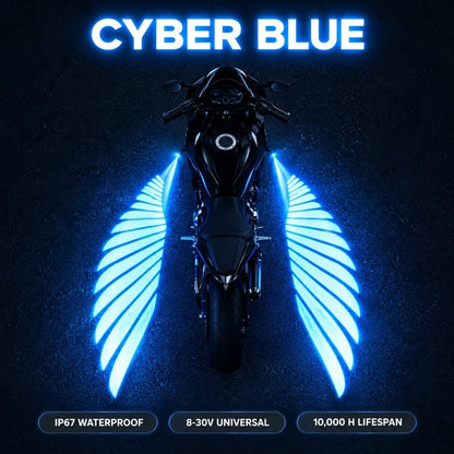 🏍️LED-projektorlamper i form af englevinger til motorcykler