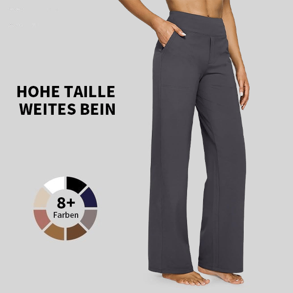 🎁 Sidste dag 49% rabat 🔥 Løstsiddende højtaljede bukser til business casual og yogabukse