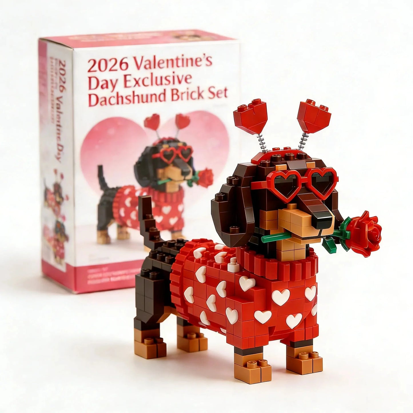 💖 2026 Valentine's Day Exclusive Dachshund Brick Set
