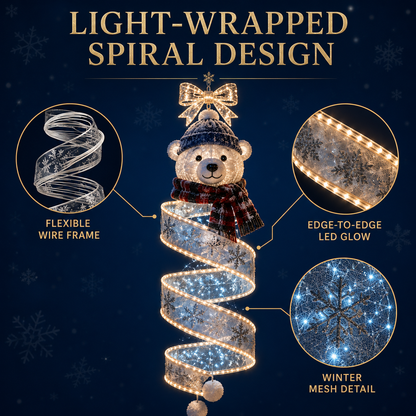 🎄Julemagi – Kollektion af spiralformede LED-lyskæder til ophæng