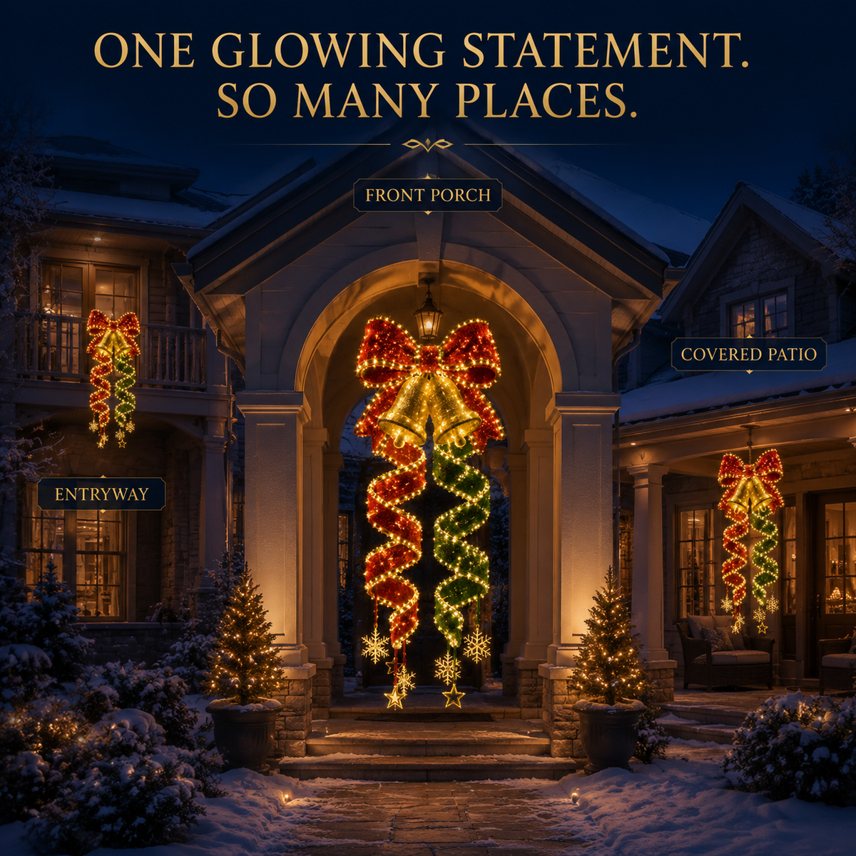 🎄Julemagi – Kollektion af spiralformede LED-lyskæder til ophæng