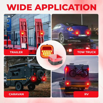 🚗 Trådløse LED-trailerlygter – Tydelige lyssignaler til traileren 🚦
