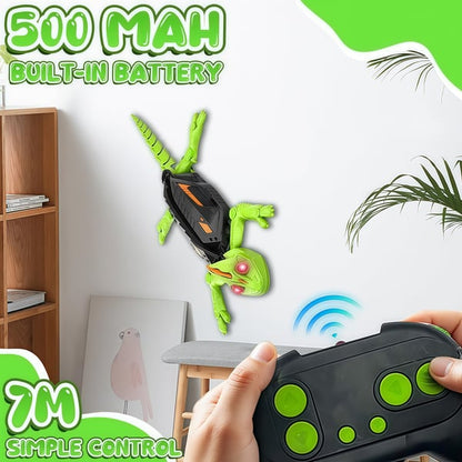 Infrarød vægklatrende gekko RC-legetøj med lys 🦎