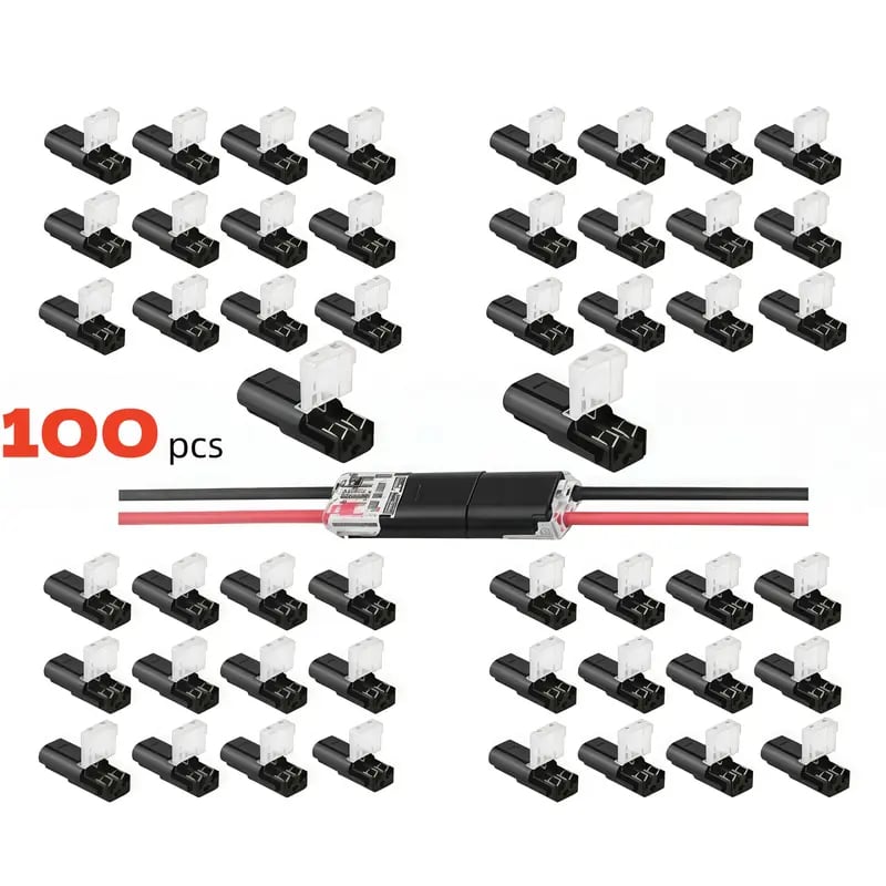 Dobbeltledningsstik Led-lysstangsstik 2 Pi