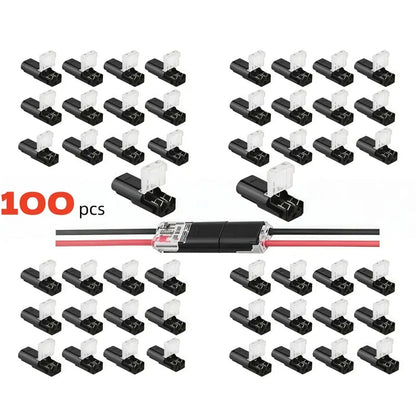 Dobbeltledningsstik Led-lysstangsstik 2 Pi