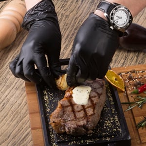 100/50 stk sorte nitrilhandsker til engangsbrug