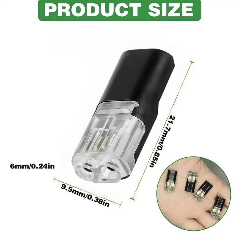 Dobbeltledningsstik Led-lysstangsstik 2 Pi