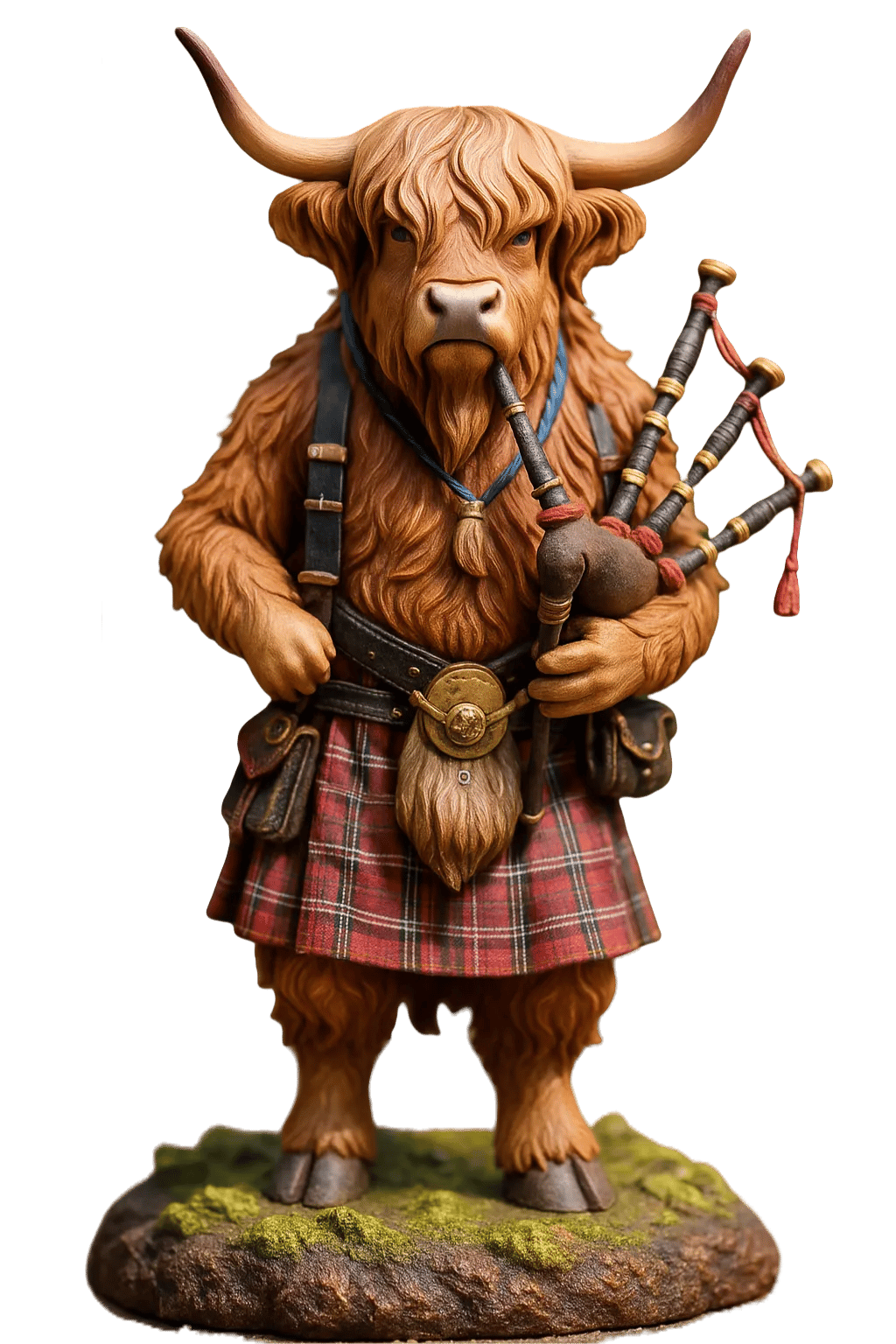🐮Highland Cow-julekalender 2025🎄✨ - 3D håndlavet Highland Cow-dukke (24 stk.)