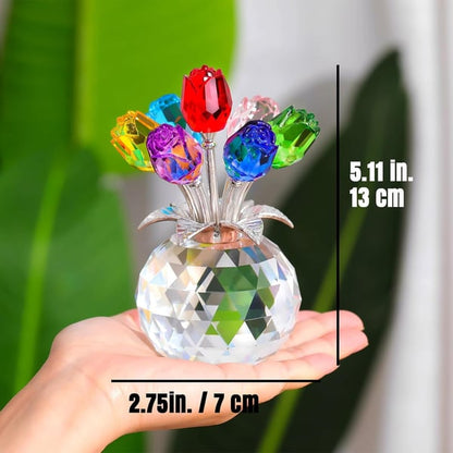 🌈✨ Krystalblomst Prisma Vase ✨