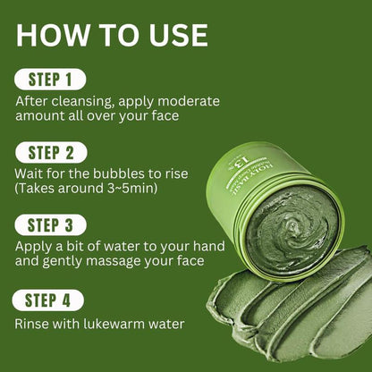 🌿 Glimsea™ Holy Basil Bubble Deep Mask