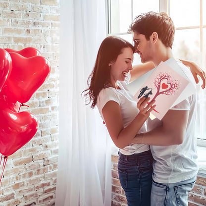 💌Premium 3D Pop-Up romantisk jubilæums- og valentinskor